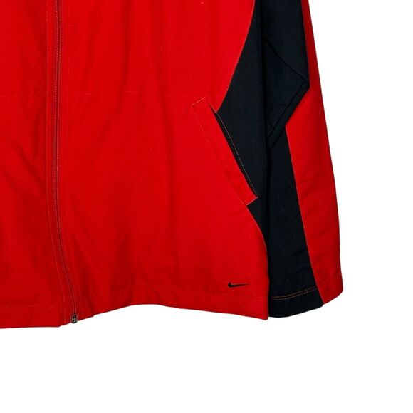 Nike Red & Black Full Zip Lightweight Jacket Men’s Size L - Picture 3 of 6